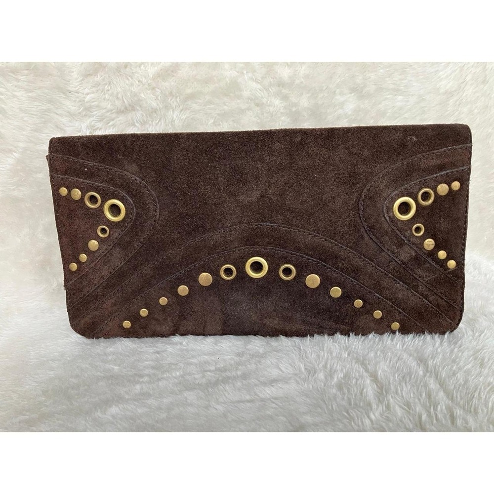 Banana Republic Brown Suede Clutch